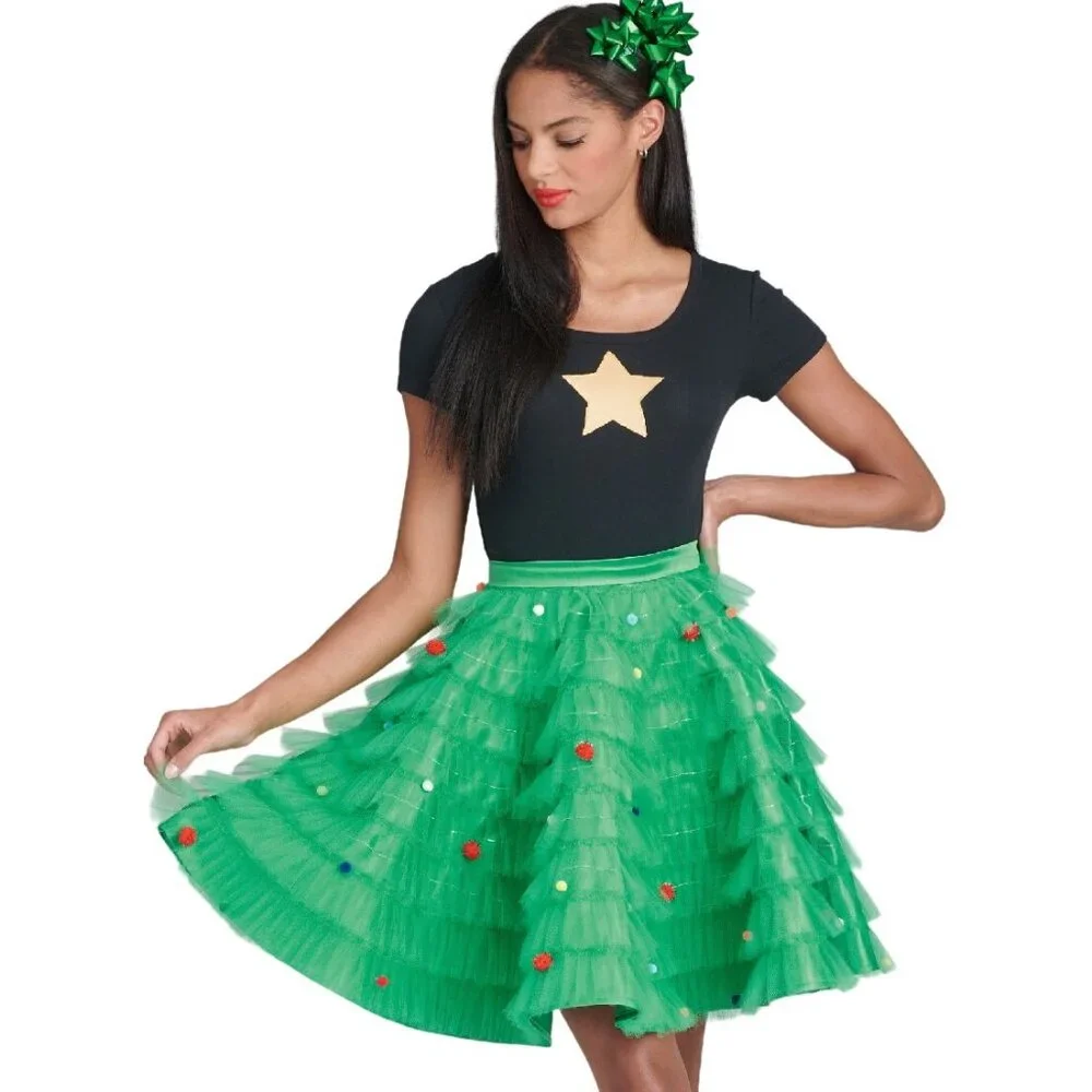 Simplicity 9879 Holiday Tiered Circle Ruffle Skirt Sizes 6-14 New & Uncut